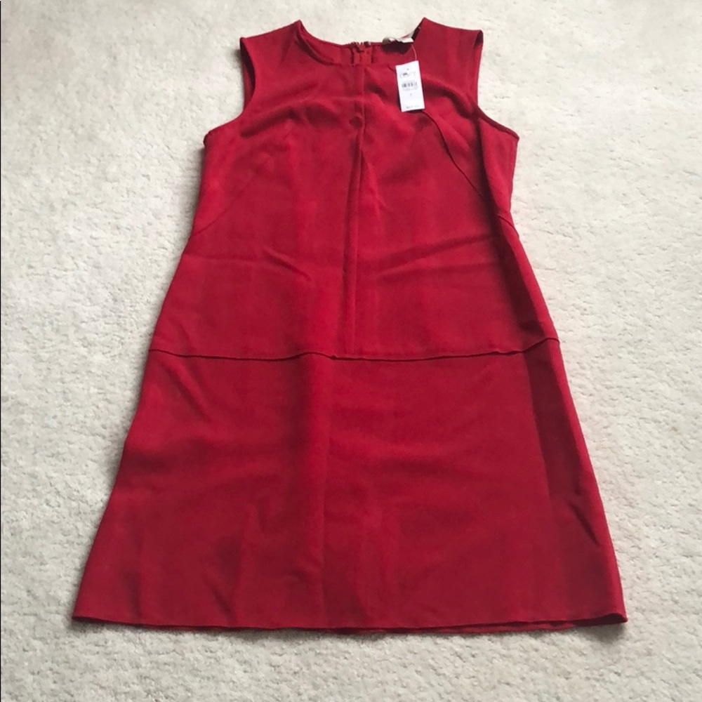 Loft Size 2 Drop Waist Red Dress (New)